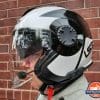 Sena 3S Plus, Universal System, on LS2 VERSO helmet, worn