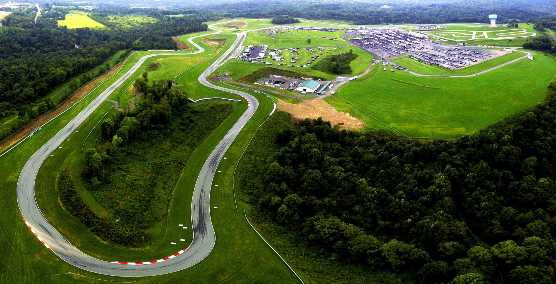A view of the Pittsburgh International Race Complex