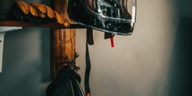 A view of the Trip Machine helmet hanger
