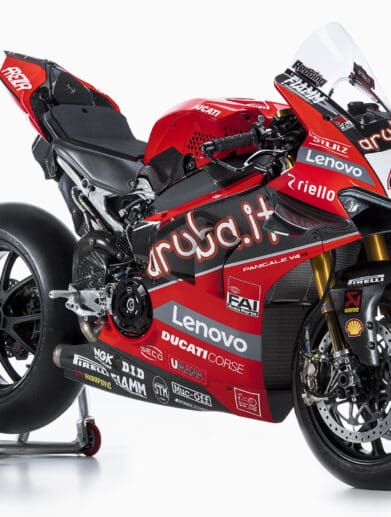A view of a Ducati Panigale V4