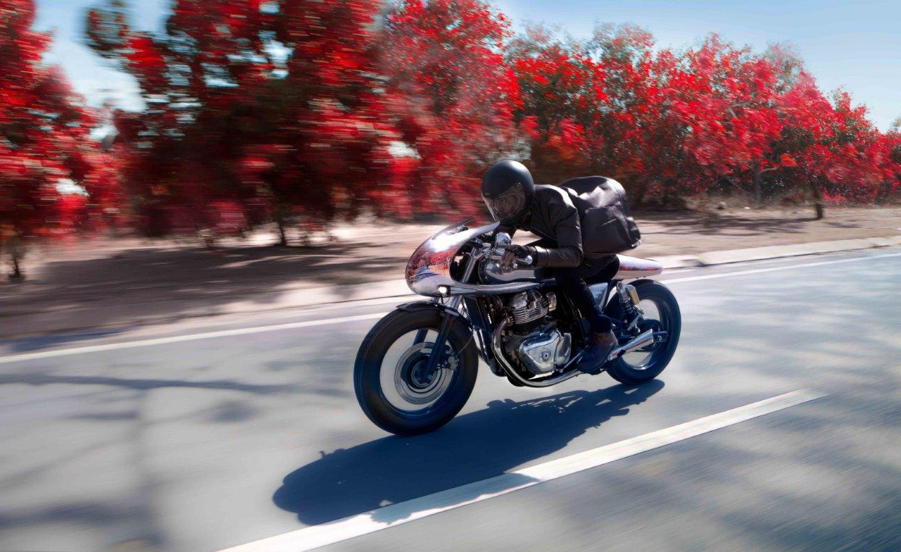 Daryl Villanueva from Saigon's Bandit9 riding his 'Jaeger' GT650 Royal Enfield custom Motorcycle