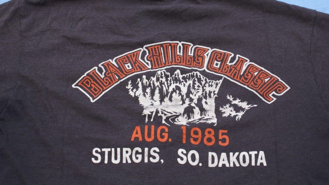 a t-shirt from the 45th Annual Sturgis Motorcycle Rally