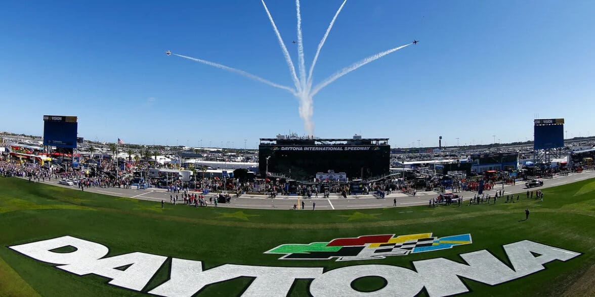 A view of the Daytona Raceway at Daytona Beach