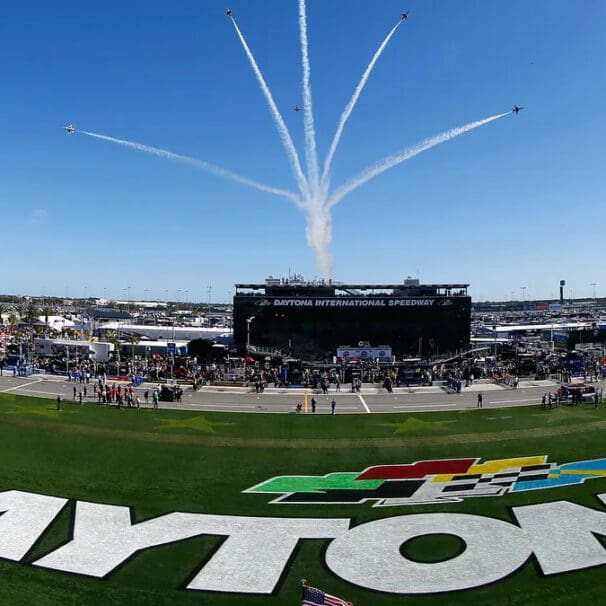 A view of the Daytona Raceway at Daytona Beach