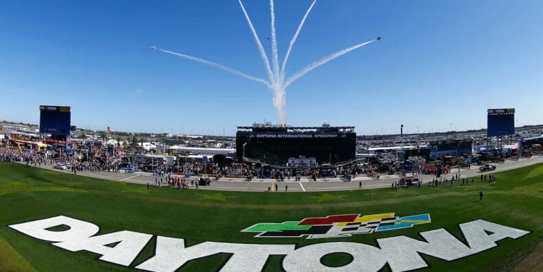 A view of the Daytona Raceway at Daytona Beach