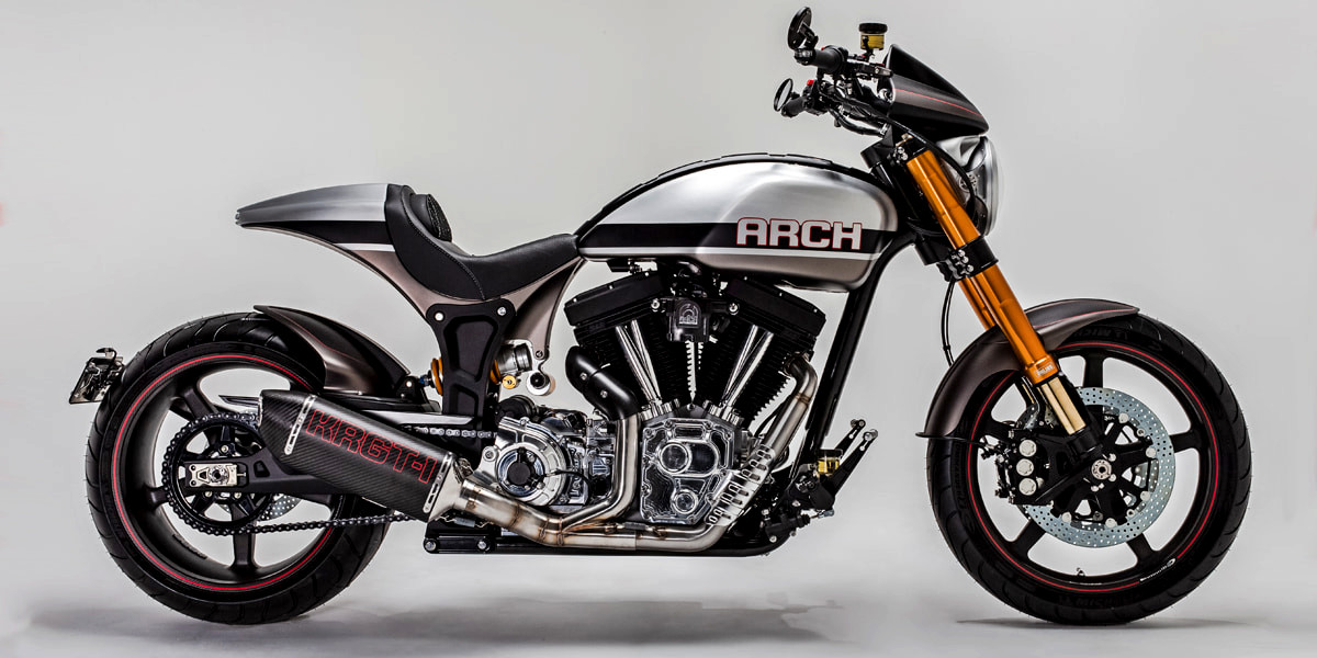 A view of the ARCH KRGT-1, from Keenau Reeves's ARCH Motorcycles