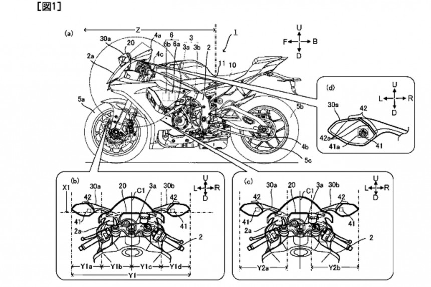 A view of the patent photos of a Yamaha Safety Radar System.