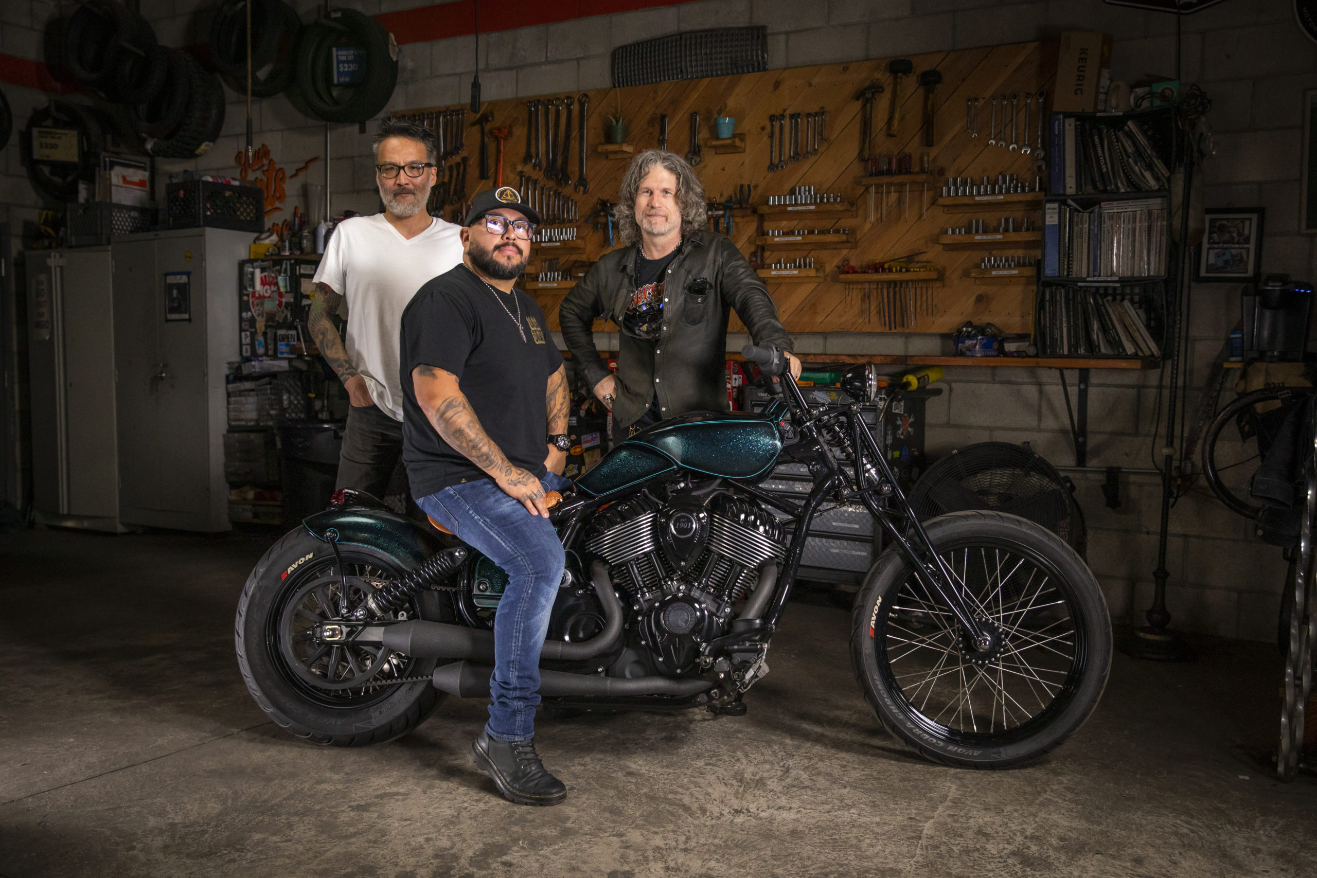 Indian Larry Paul Cox and Keino Sasaki Take On Indian Motorcycle
