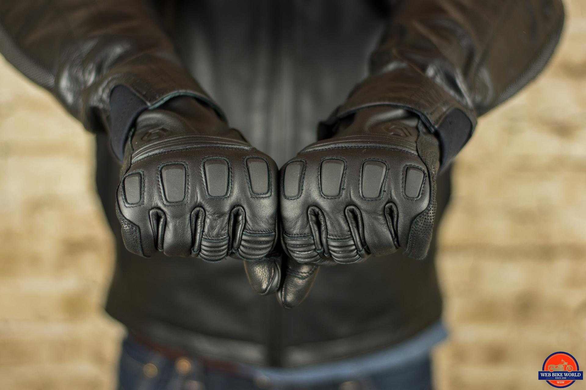 A view of the REAX Tasker Leather Gloves