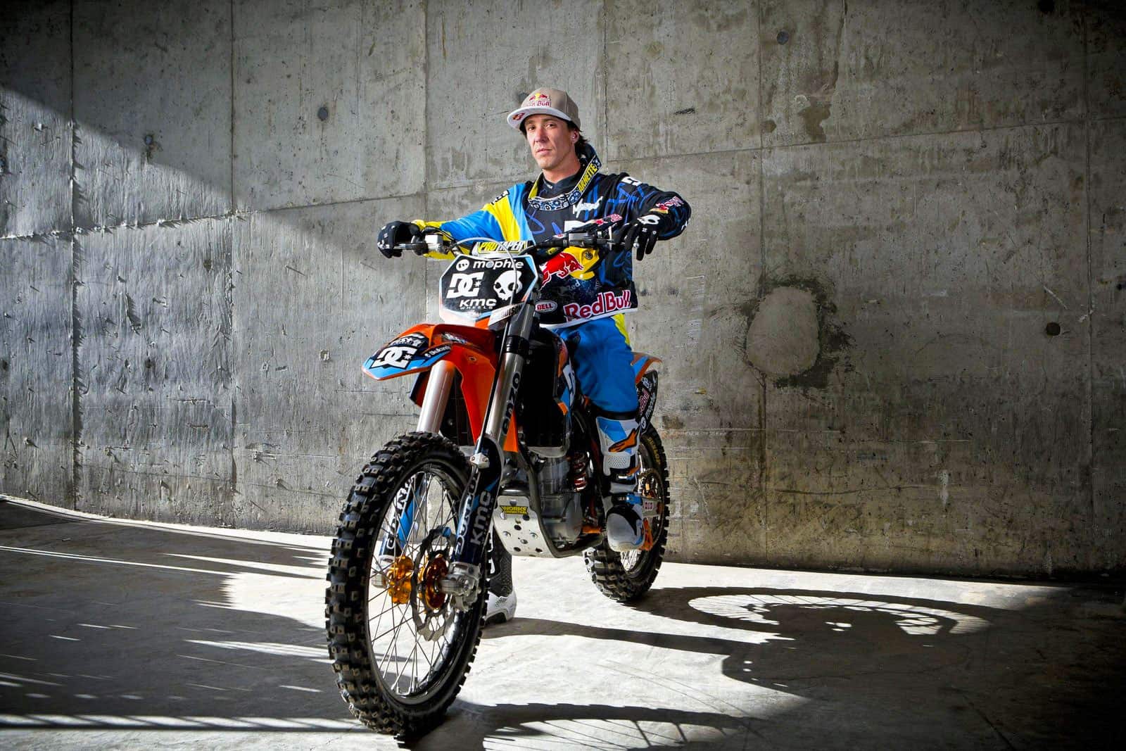 Robbie Maddison on his freestyle dirt bike of choice