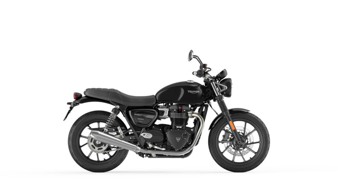 A side view of the 2022 Triumph Street Twin