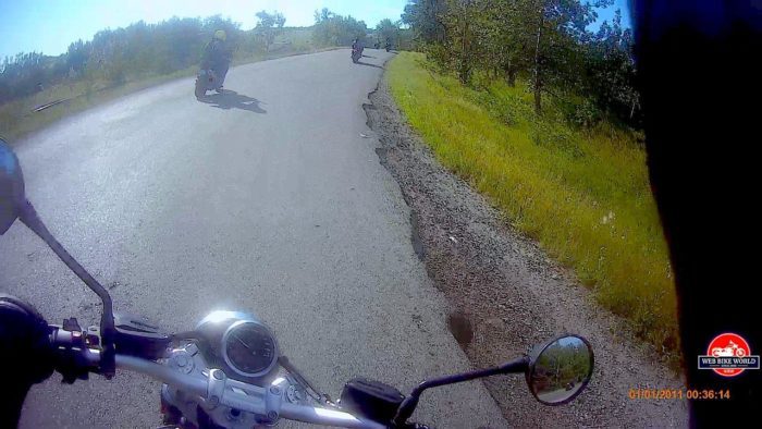 A rider's view from the saddle of the 2021 BMW R NineT Scrambler A rider's view from the saddle of the 2021 BMW R NineT Scrambler