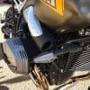 A close-up of the chassis and guts fo the new 2021 BMW R NineT Scrambler prior to the demo ride