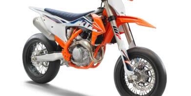 A view of the 2022 KTM SMR