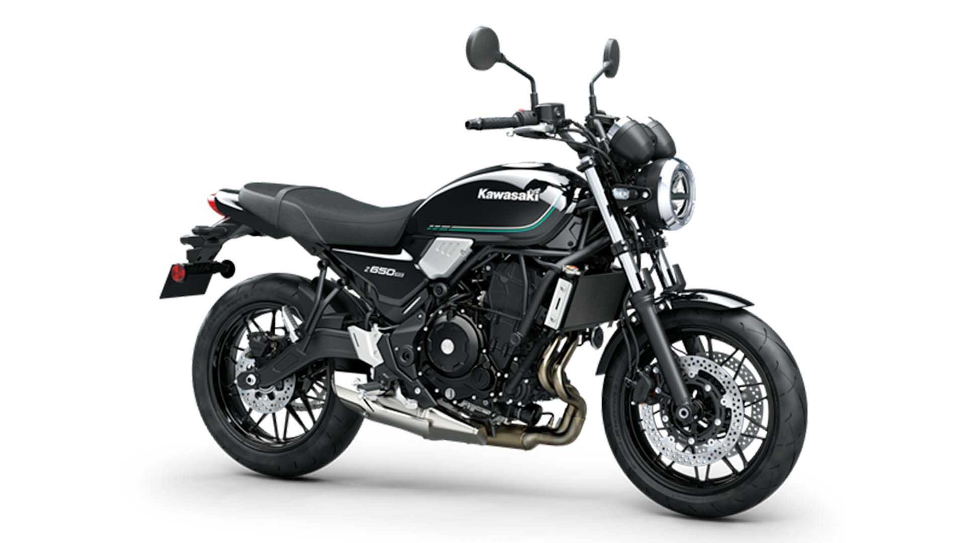 A side view of the 2022 Kawasaki Z650 RS