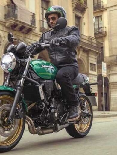 A side view of the 2022 Kawasaki Z650 RS