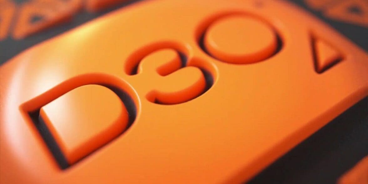A close-up of armour created using D30's non-Newtonian goo