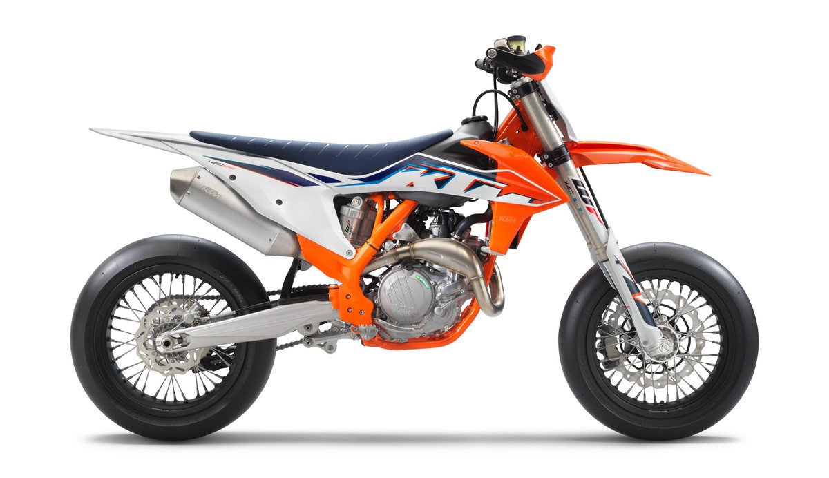 A view of the 2022 KTM SMR