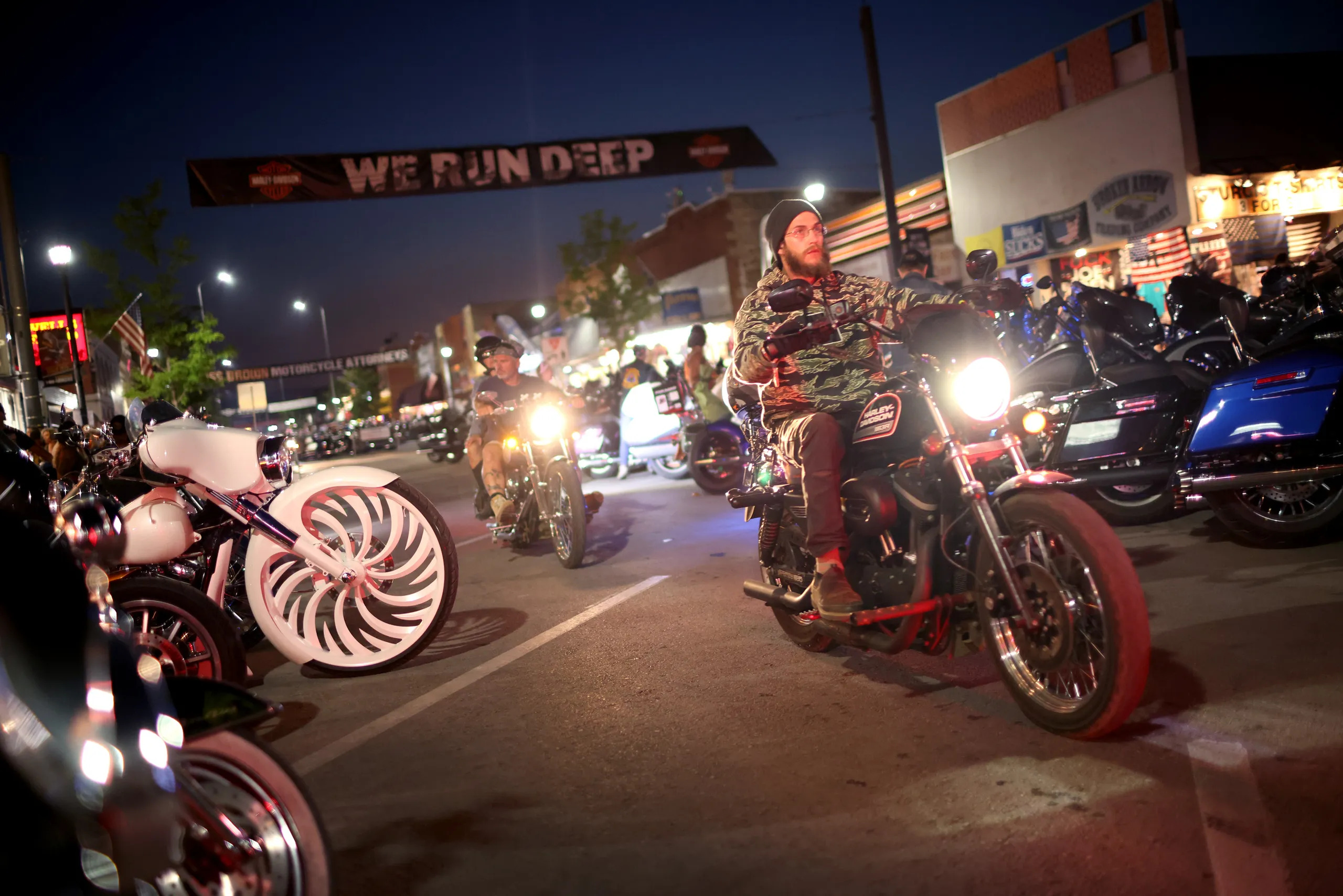 Riders enjoying time at the 2021 Sturgis Motorcycle Rally