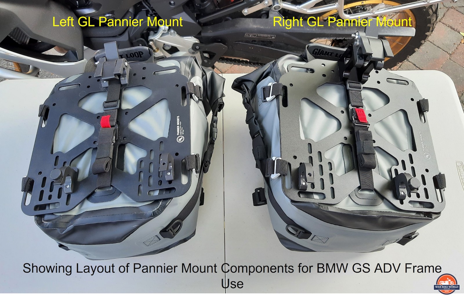 Left side and right side GL Pannier Mount