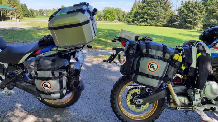 GL Panniers mounted to different motorcycles