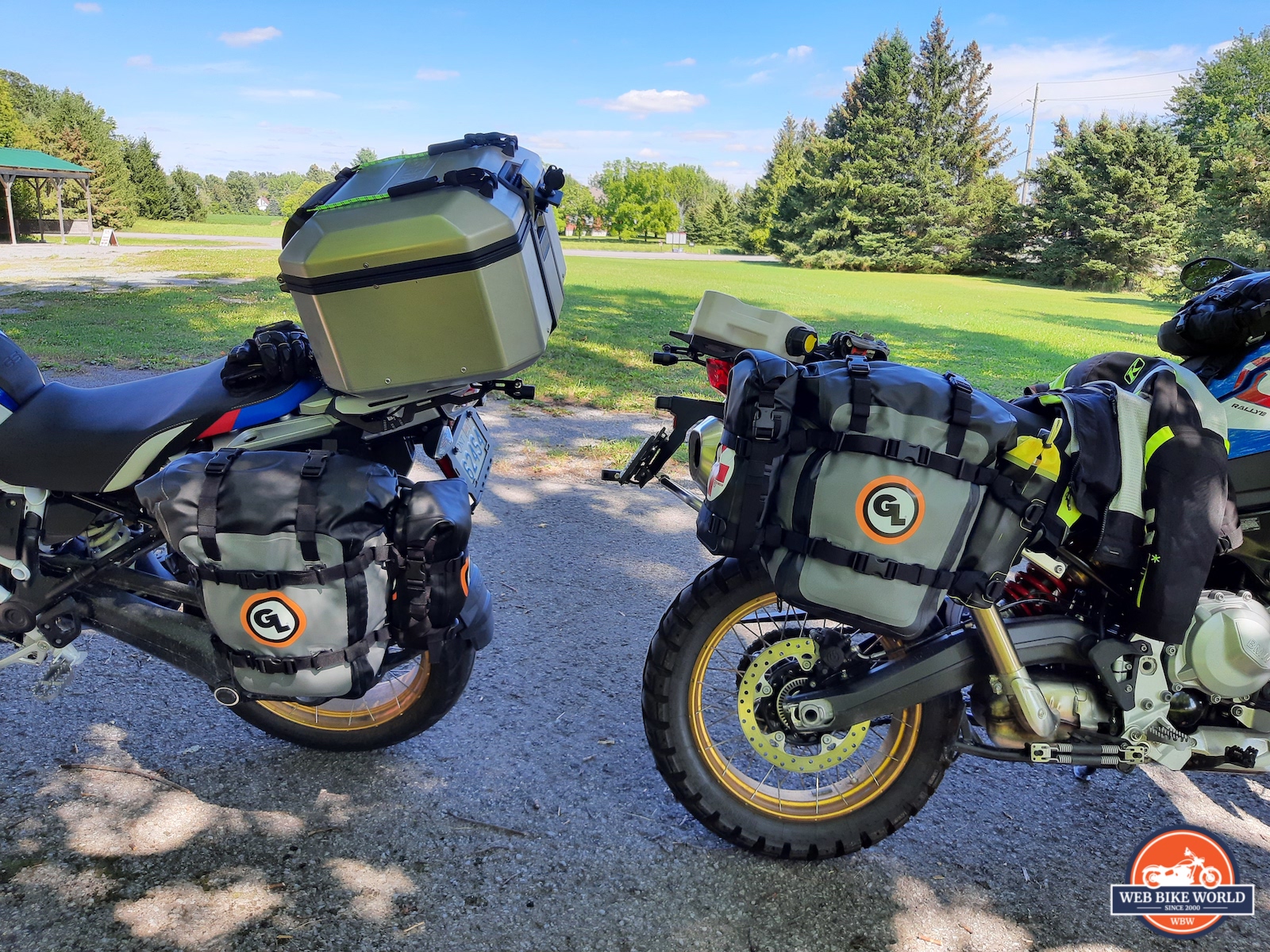 GL Panniers mounted to different motorcycles