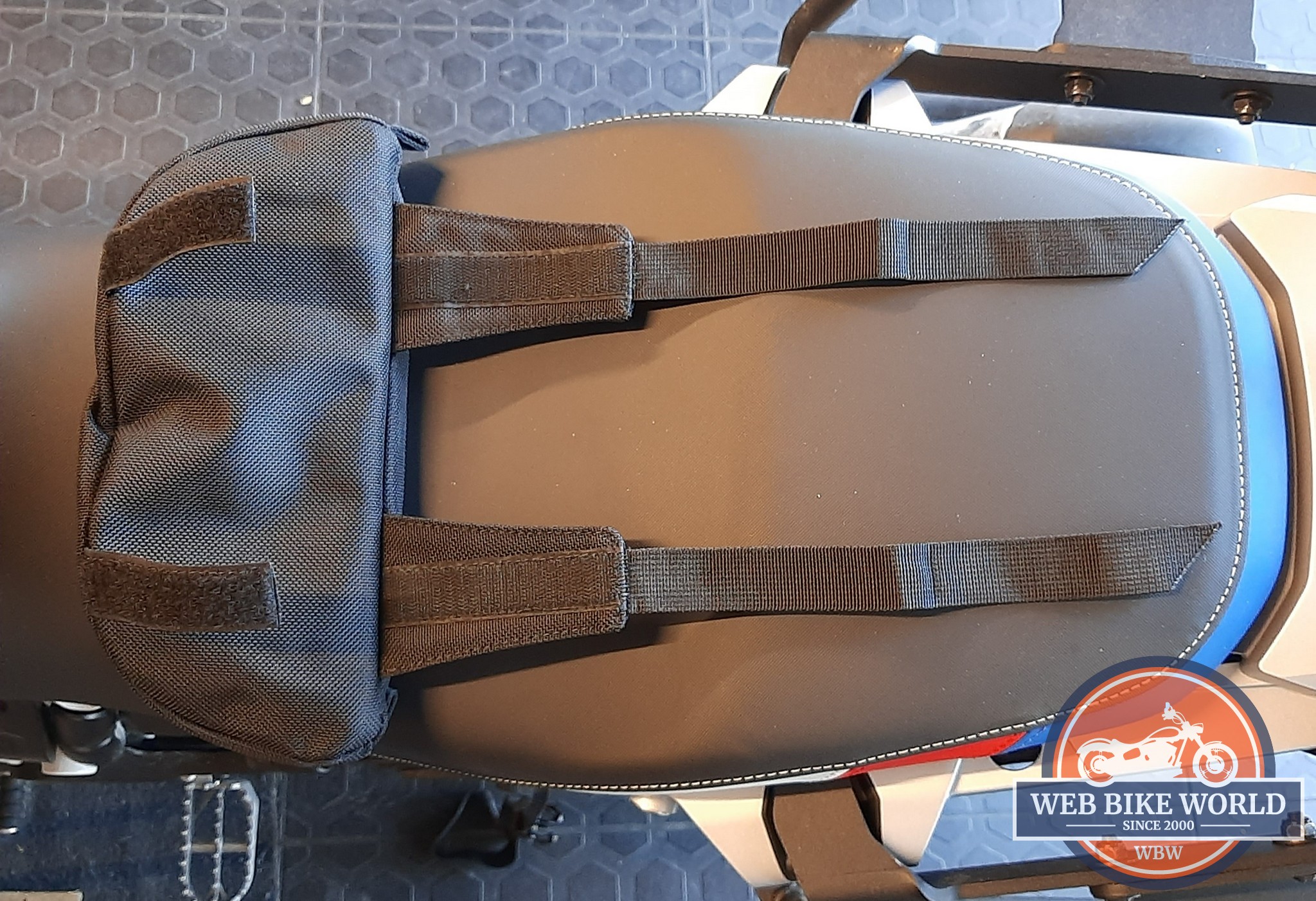 Velcro straps on Giant Loop ZigZag bag Velcro straps on Giant Loop ZigZag bag
