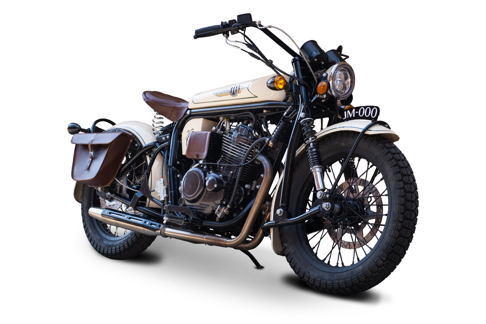 A side view of the Halcyon 450 from Janus Motorcycles