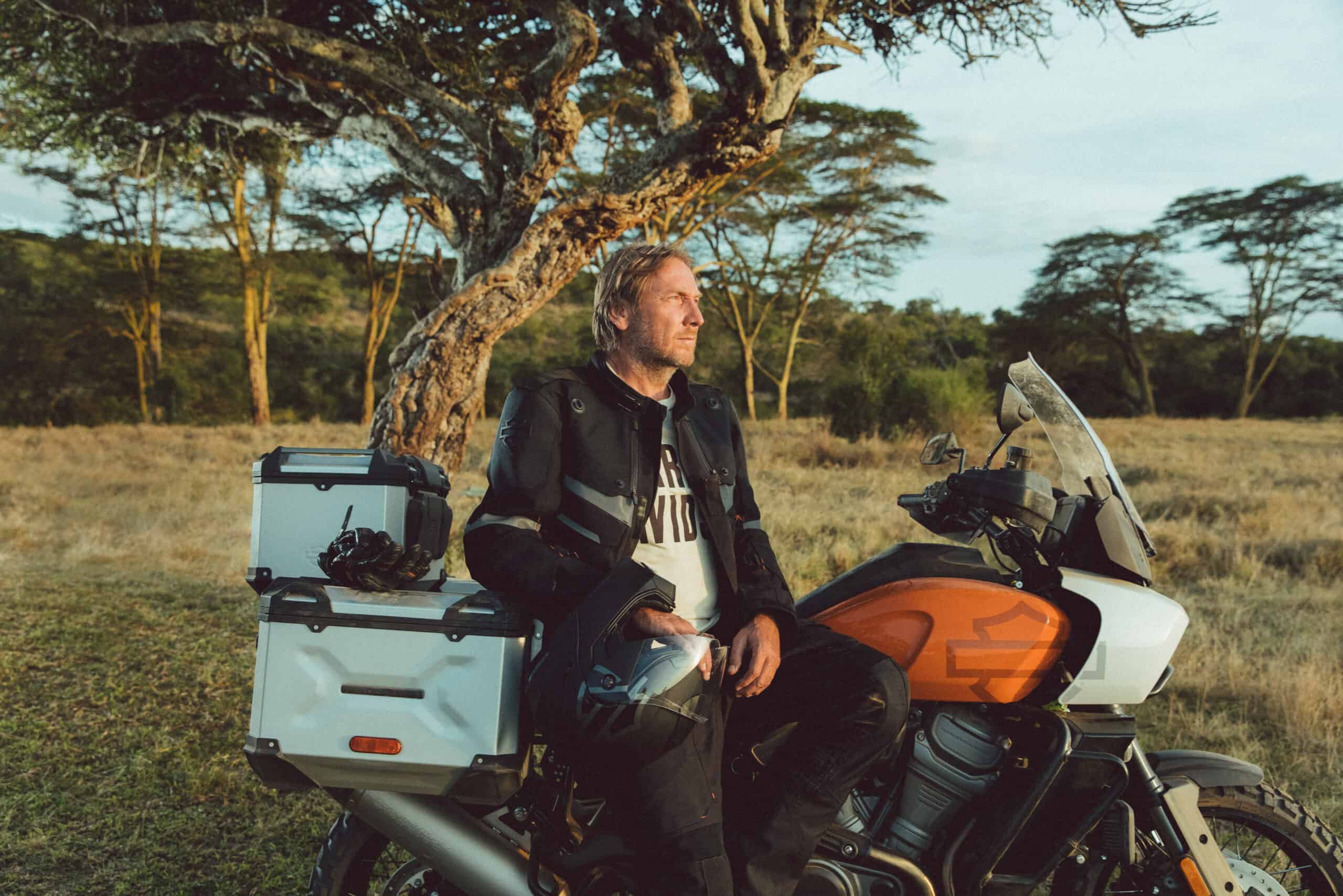 A view of H-D president Jochen Zeitz next to the Pan America