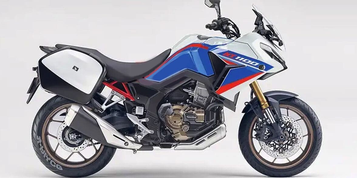A side view of the Honda NT1100, according to Euro-type-approved documents