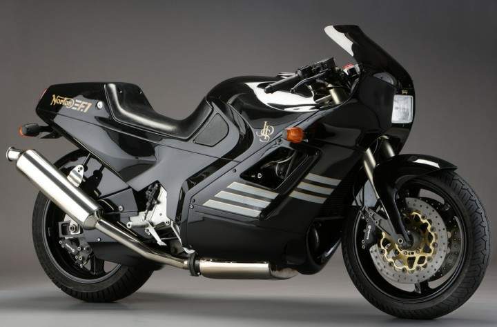 The Norton F1 rotary motorcycle from 1990.