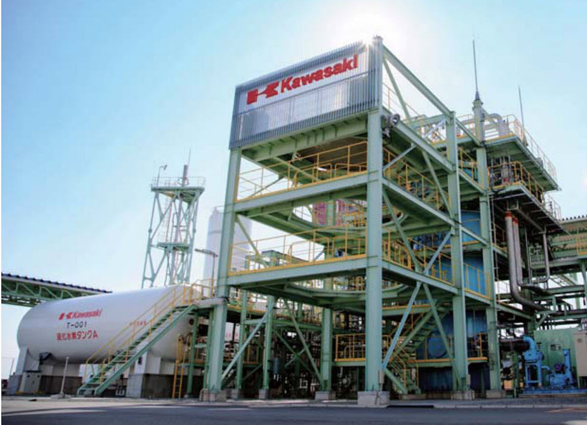 A view of the factory portion connected to Kawasaki Heavy Industries