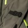 Closeup of the forearm cinches on the Klim jacket