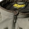 Closeup of front zipper for Klim Marrakesh jacket