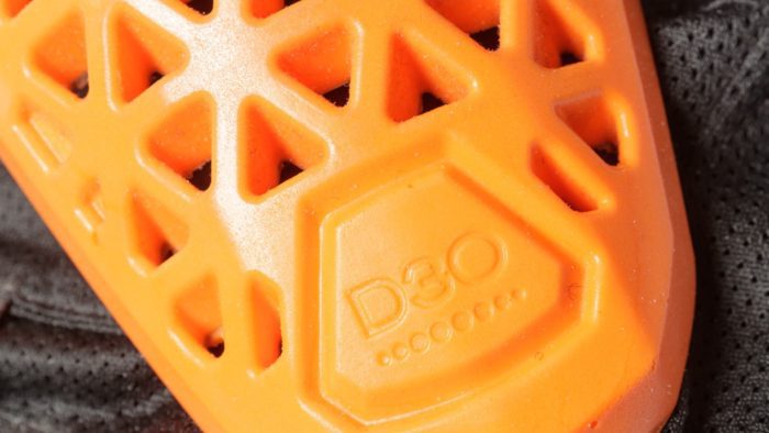 Closeup of D30 protection pad