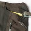 Closeup showing the 5" wide left front pocket