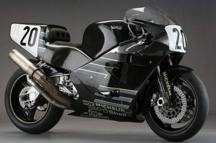 A 1992 Norton NRS 588 rotary racing motorcycle