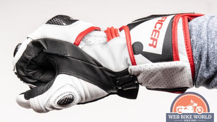 Close up left view of the Hi Per gloves Close up left view of the Hi Per gloves