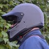 The Scorpion EXO HX1 Helmet; Notice just how high above the chin bar my nose is, and how my eyes are dead set in the middle of the visor port (Bertram)