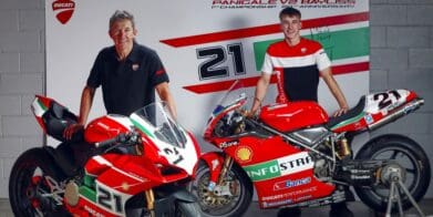 A view of Troy Baylis with the 1st Championship 20th Anniversary Edition