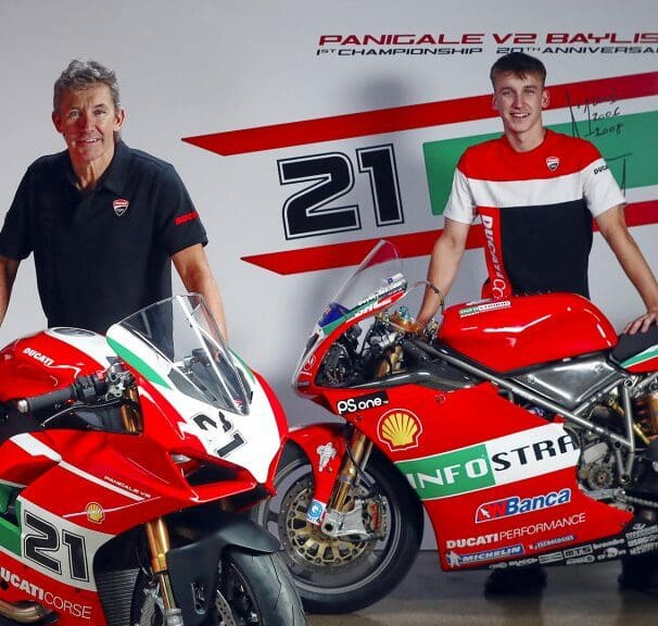 A view of Troy Baylis with the 1st Championship 20th Anniversary Edition