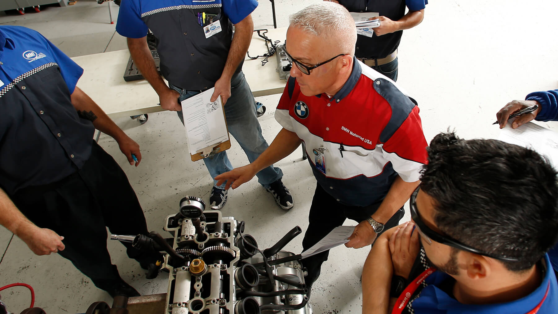 Workers at the Universal Technical Institute (UTI)
