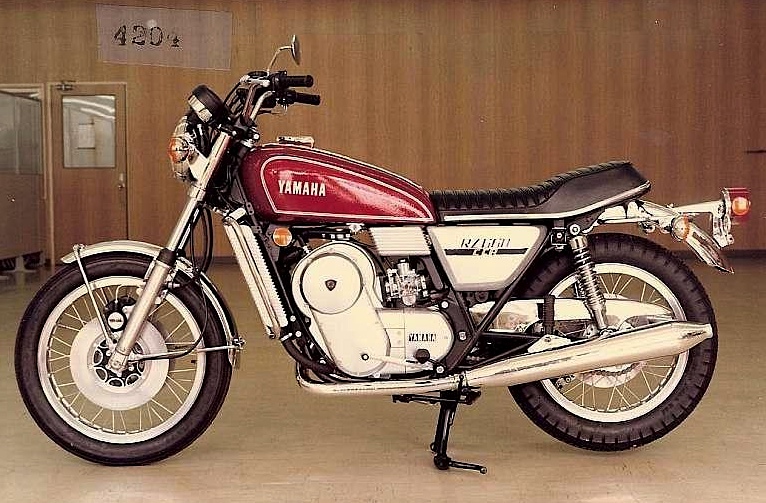 Yamaha's prototype RZ201 rotary motorcycle from 1972