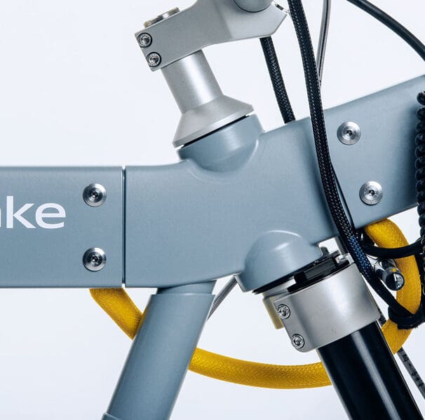 A close-up of a bike from CAKE