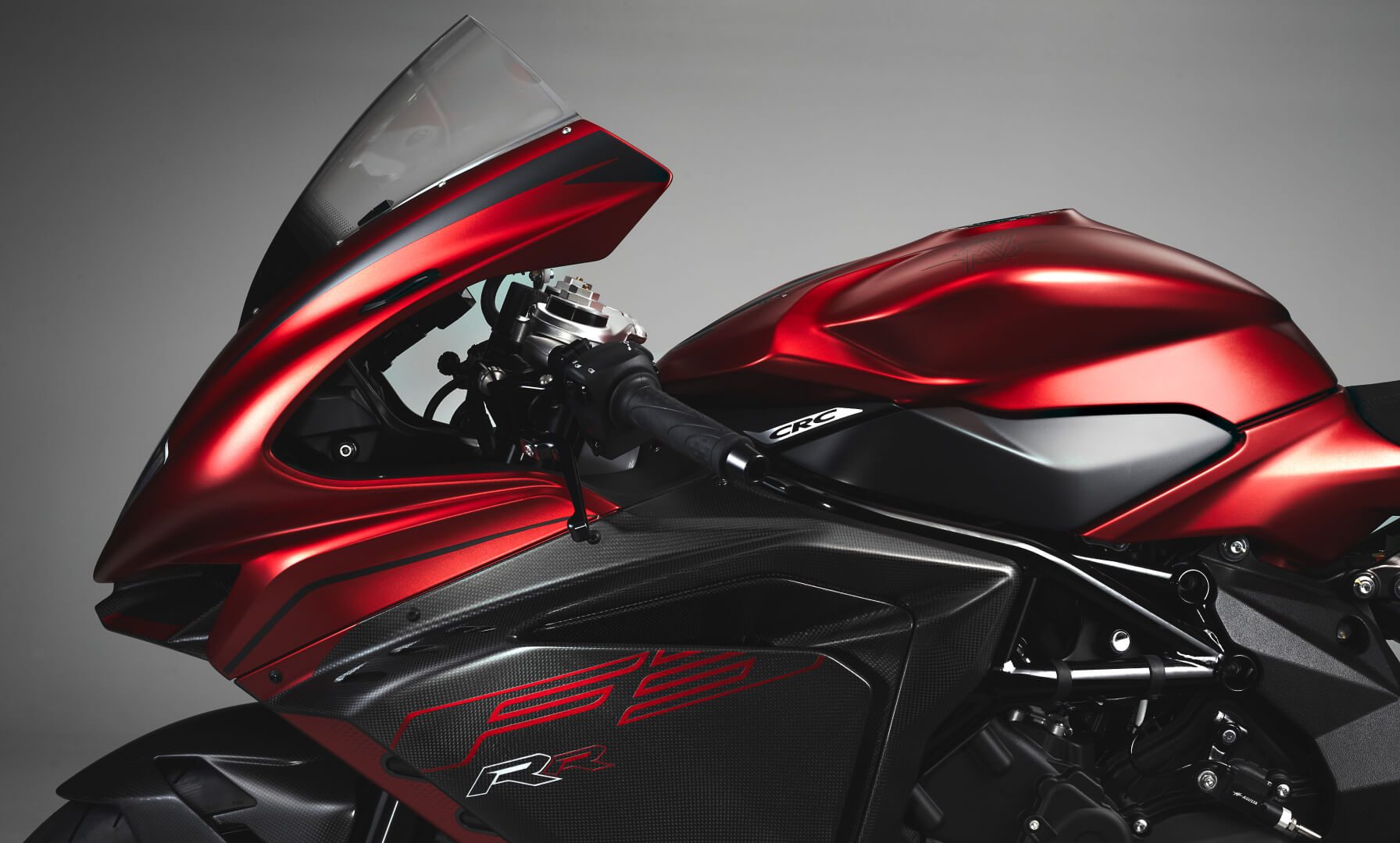 The top of the all-new 2022 MV Agusta F3 RR