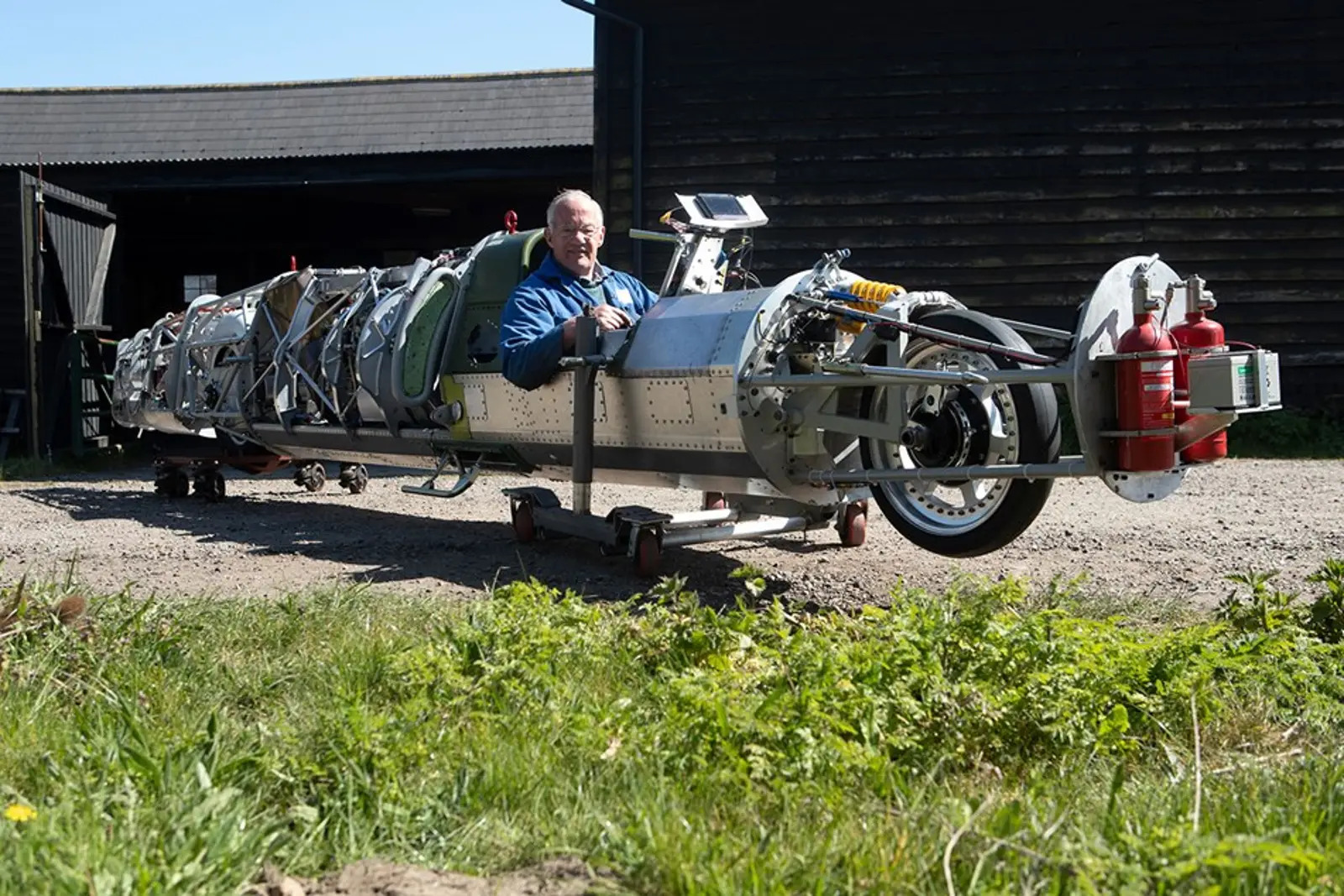 British Superbike team owner Bernie Toleman in the 52 Express