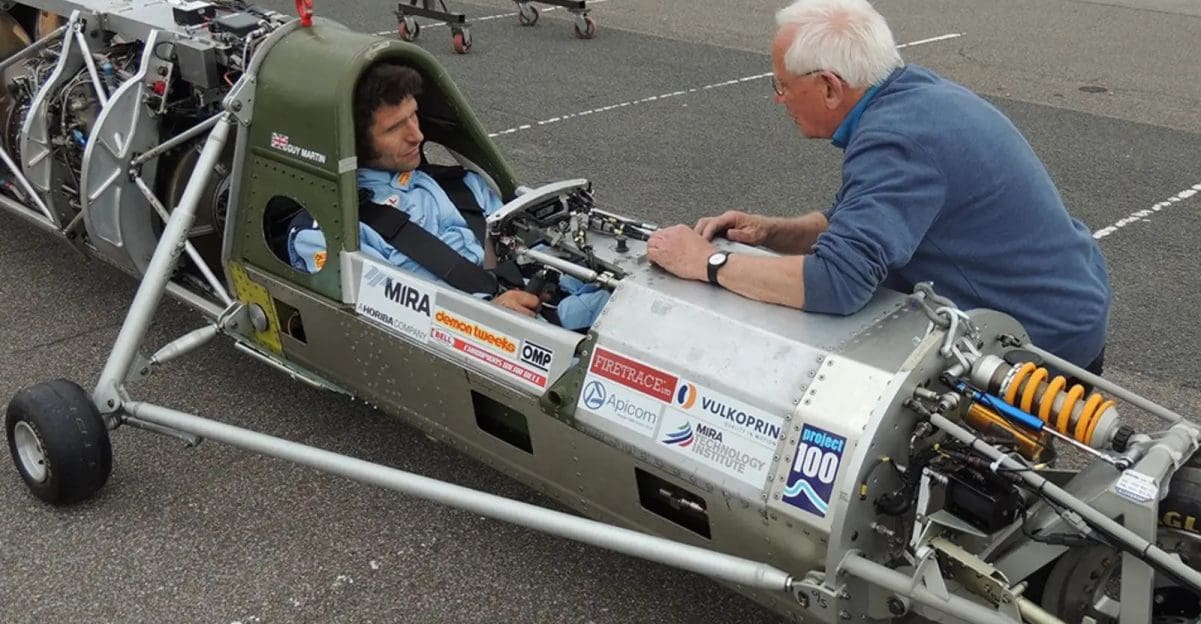 Guy Martin in the 52 Express - a streamliner set to break the land speed record.