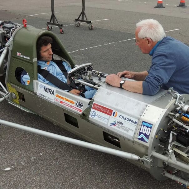 Guy Martin in the 52 Express - a streamliner set to break the land speed record.