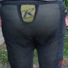 Rear view of the Klim base layer pants