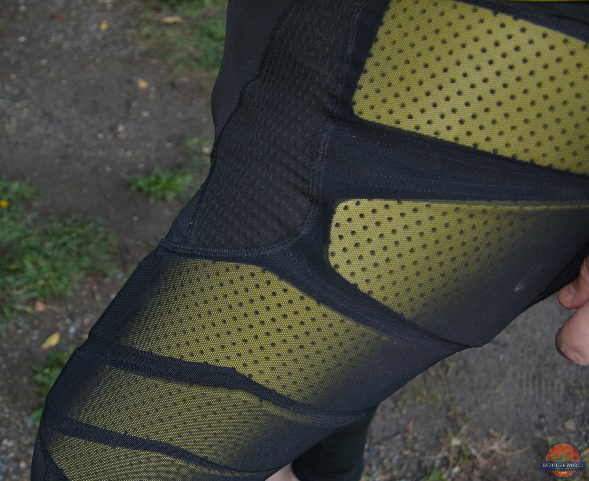 Closeup of Klimatek mesh fabric on base layer